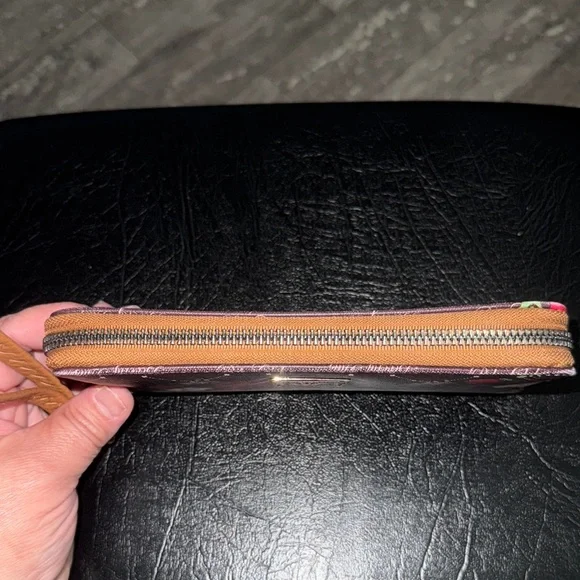 Beverly Hills Polo Club Brown Floral Wallet with Wristlet NWOT - Picture 5 of 11